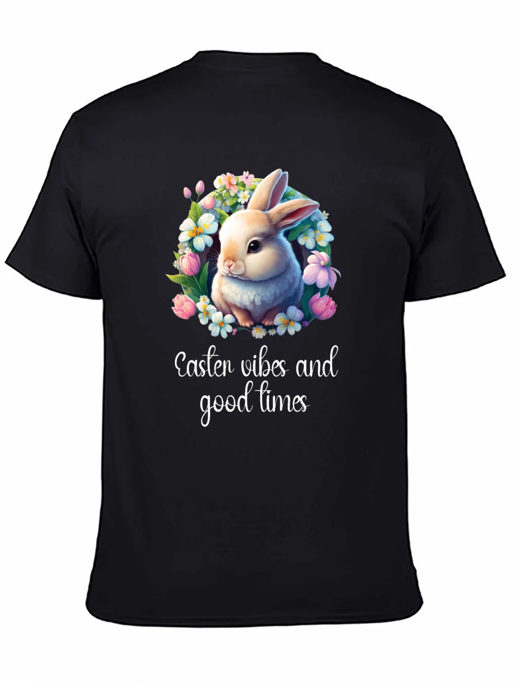 Easter Vibes Bunny Graphic T-Shirt