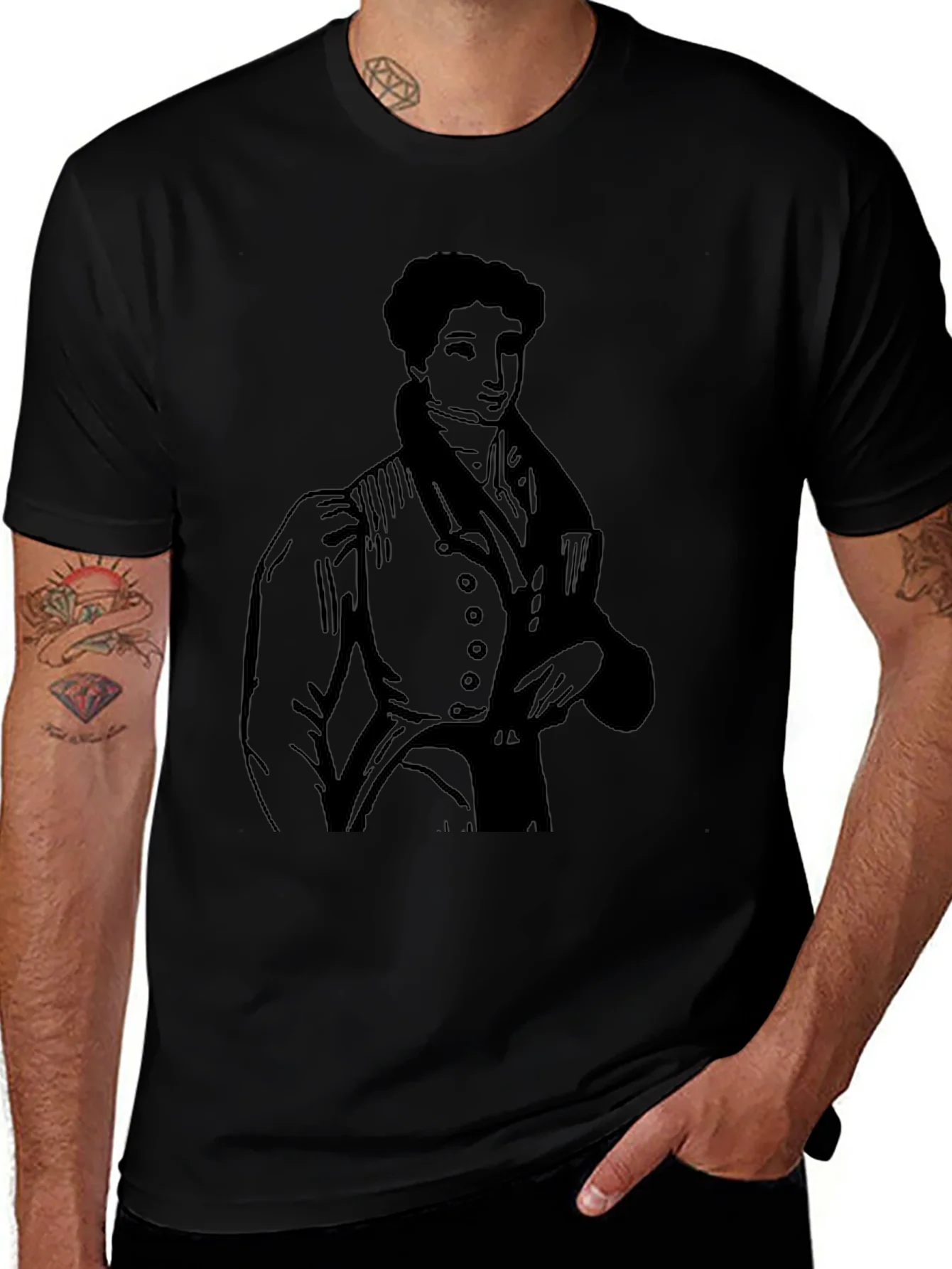 Vintage Gentleman Print Tee