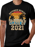 Retired Nurse Class of 2021 Graphic T-Shirt