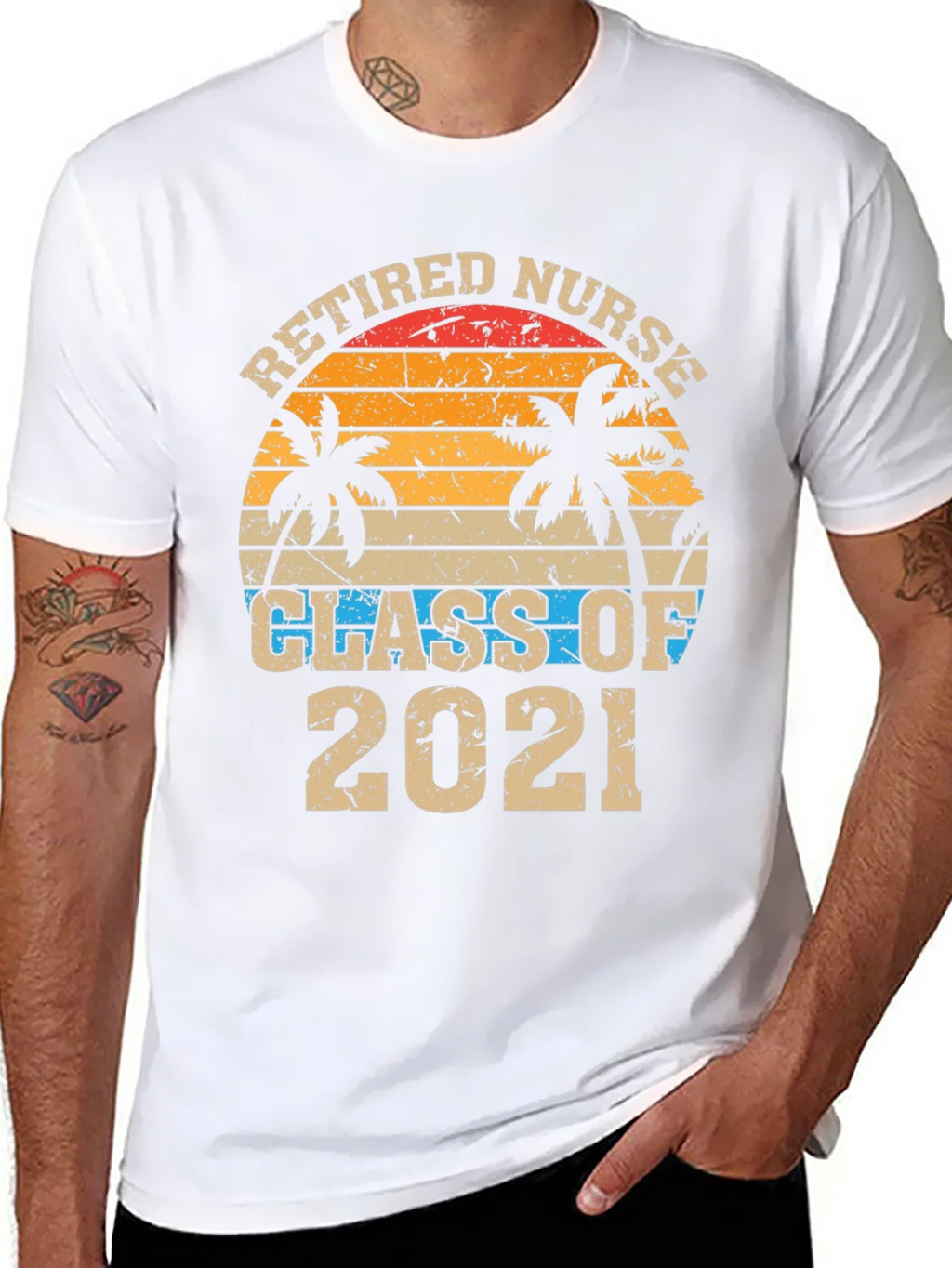 Retired Nurse Class of 2021 Graphic T-Shirt