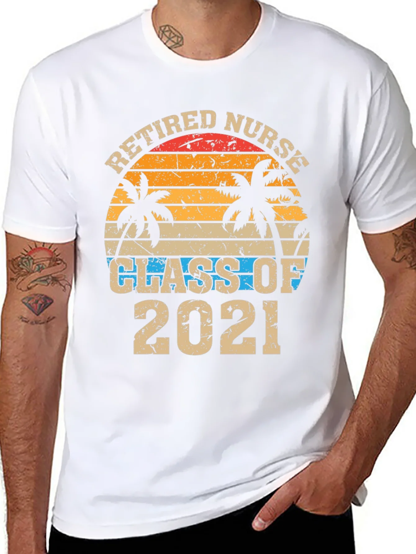 Retired Nurse Class of 2021 Graphic T-Shirt