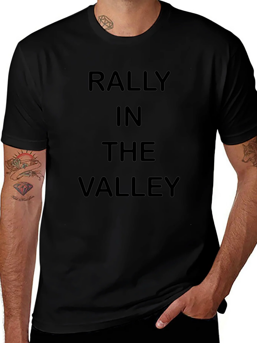 Rally In The Valley Graphic Tee - Black Cotton