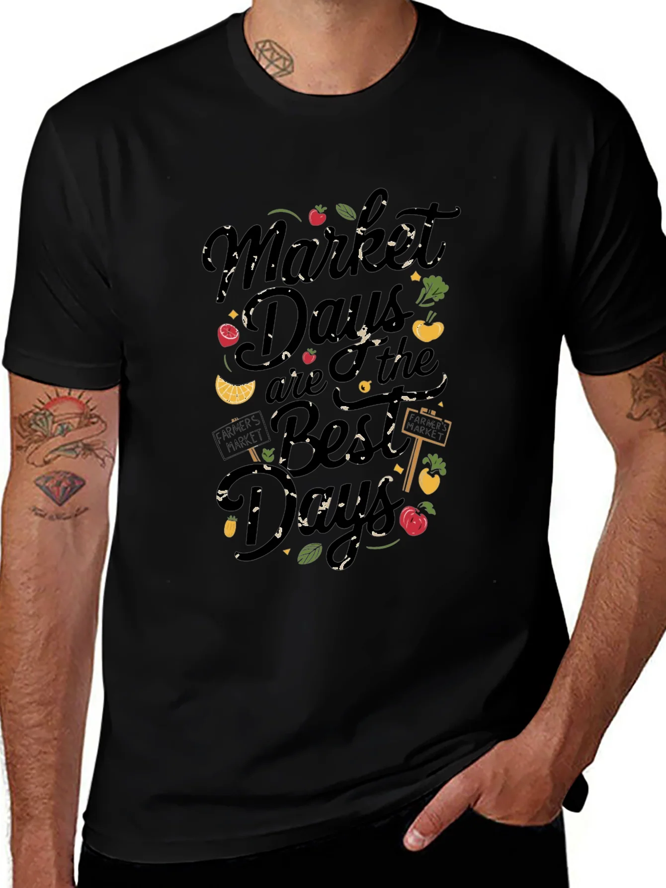 Market Days Best Days T-Shirt - Farmers Market Graphic Tee