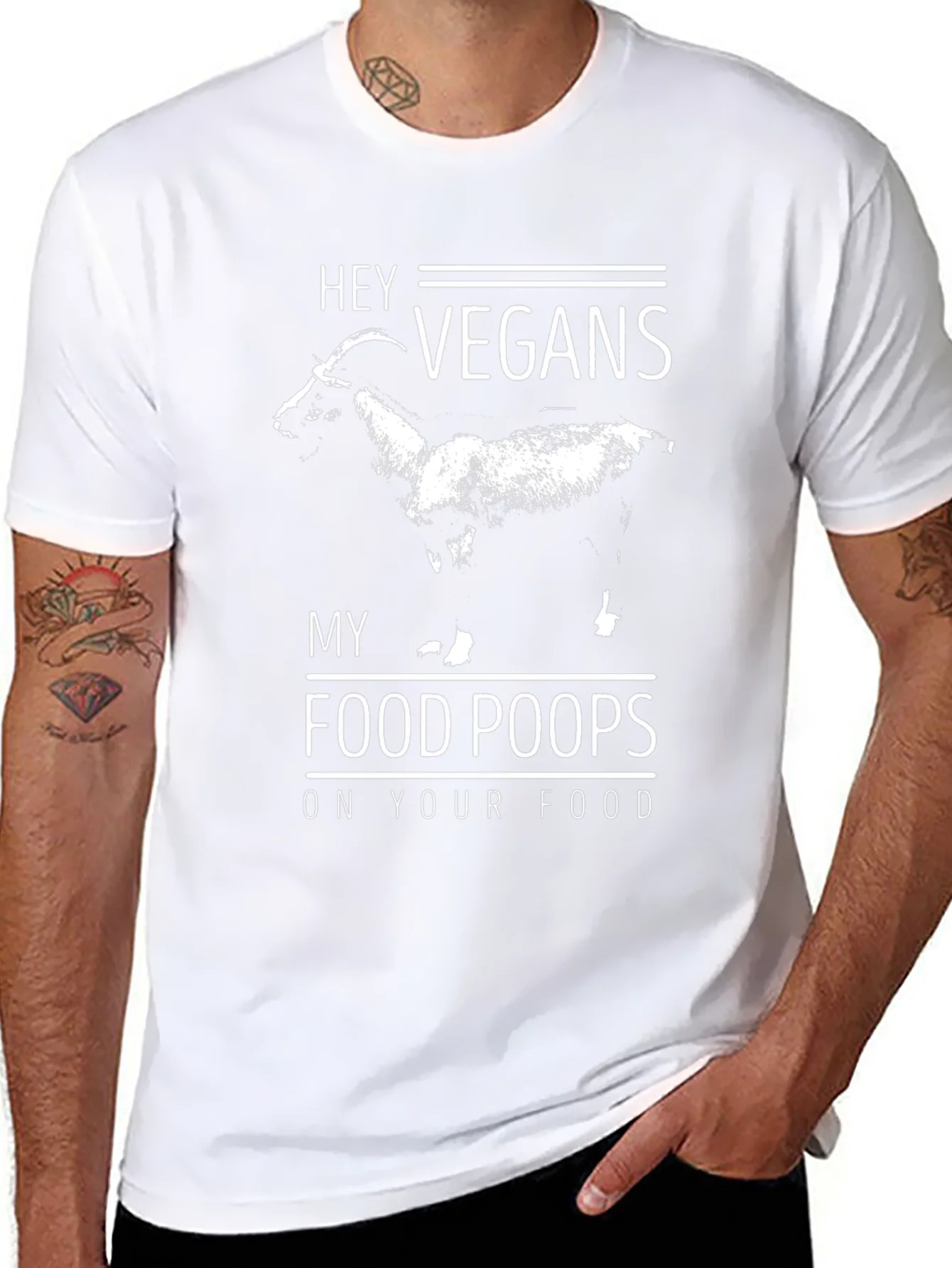 Hey Vegans My Food Poops On Your Food T-Shirt