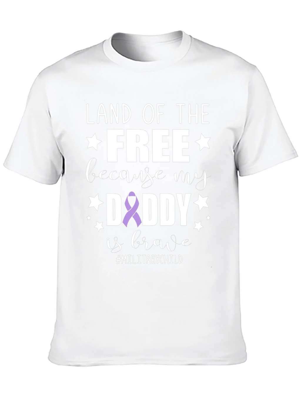 Land of the Free Daddy Military Child T-Shirt