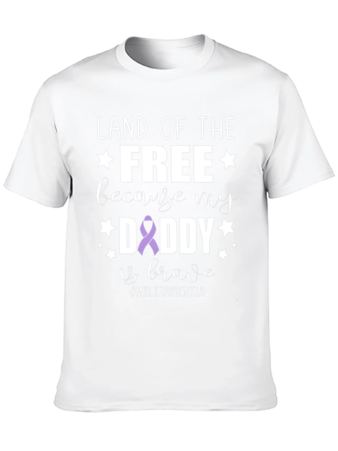 Land of the Free Daddy Military Child T-Shirt