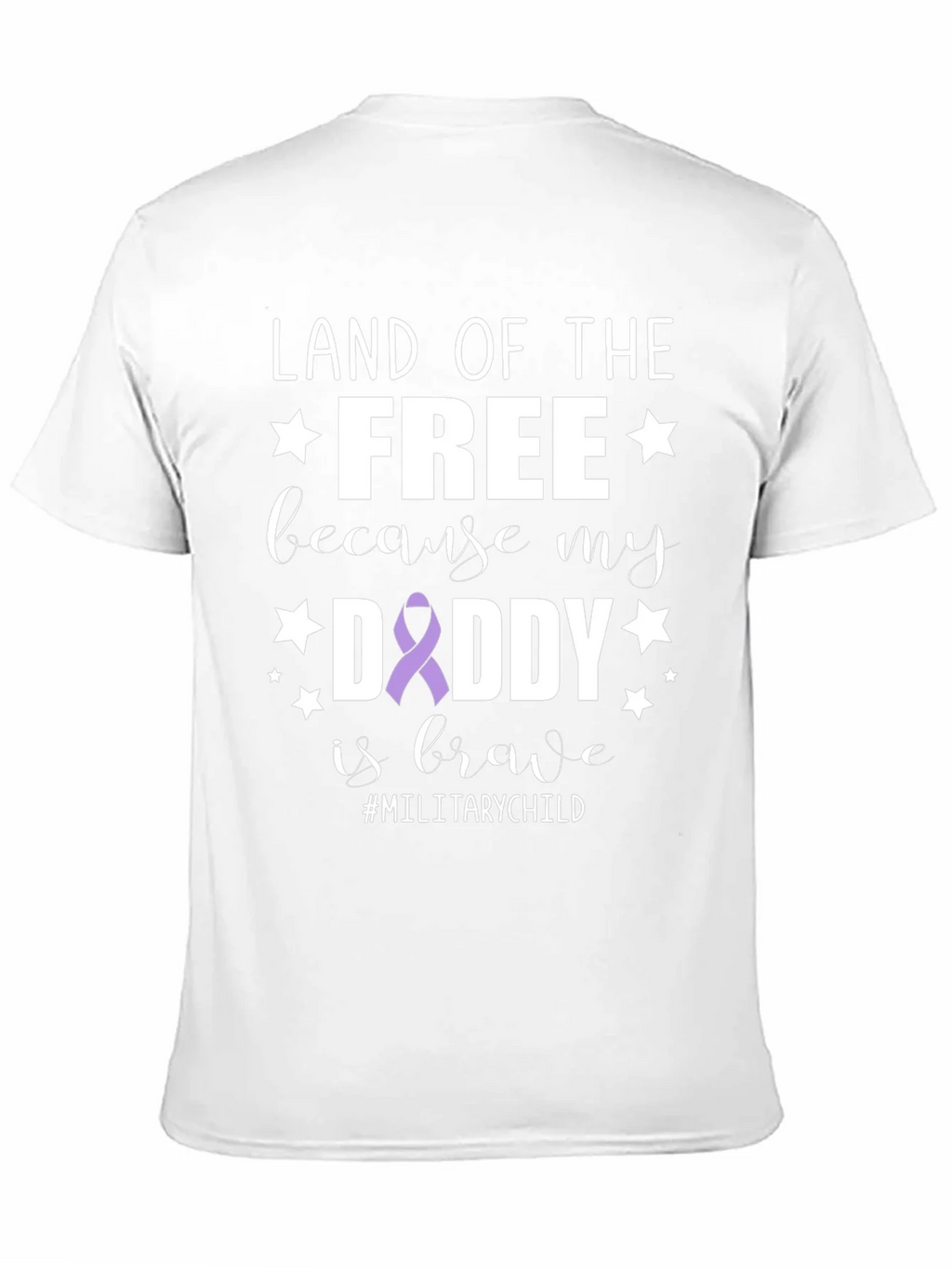 Land of the Free Daddy Military Child T-Shirt