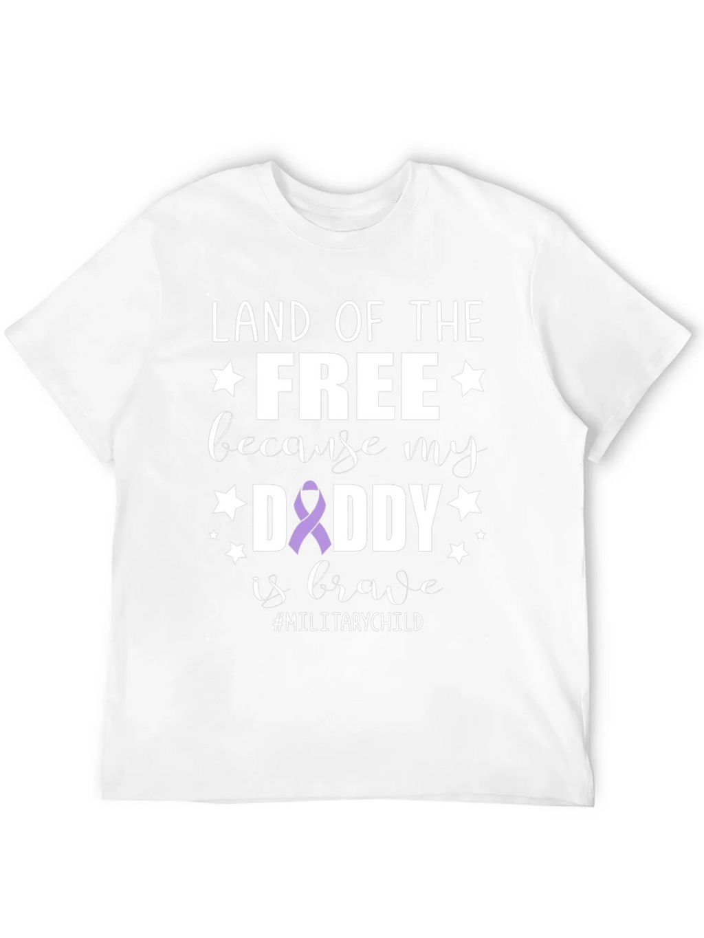 Land of the Free Daddy Military Child T-Shirt