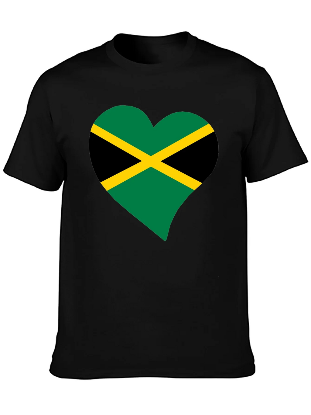 Jamaica Flag Heart T-Shirt