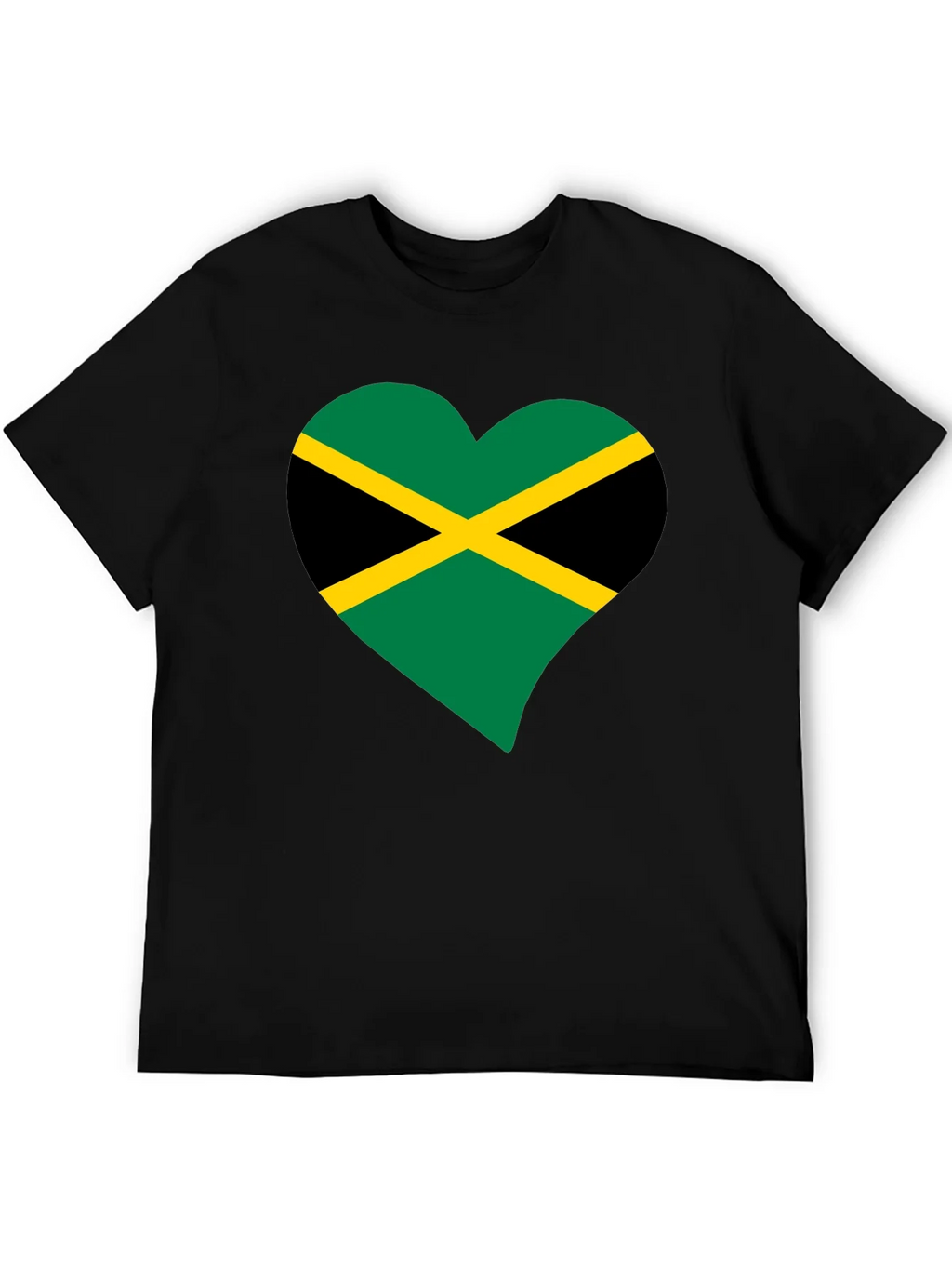 Jamaica Flag Heart T-Shirt