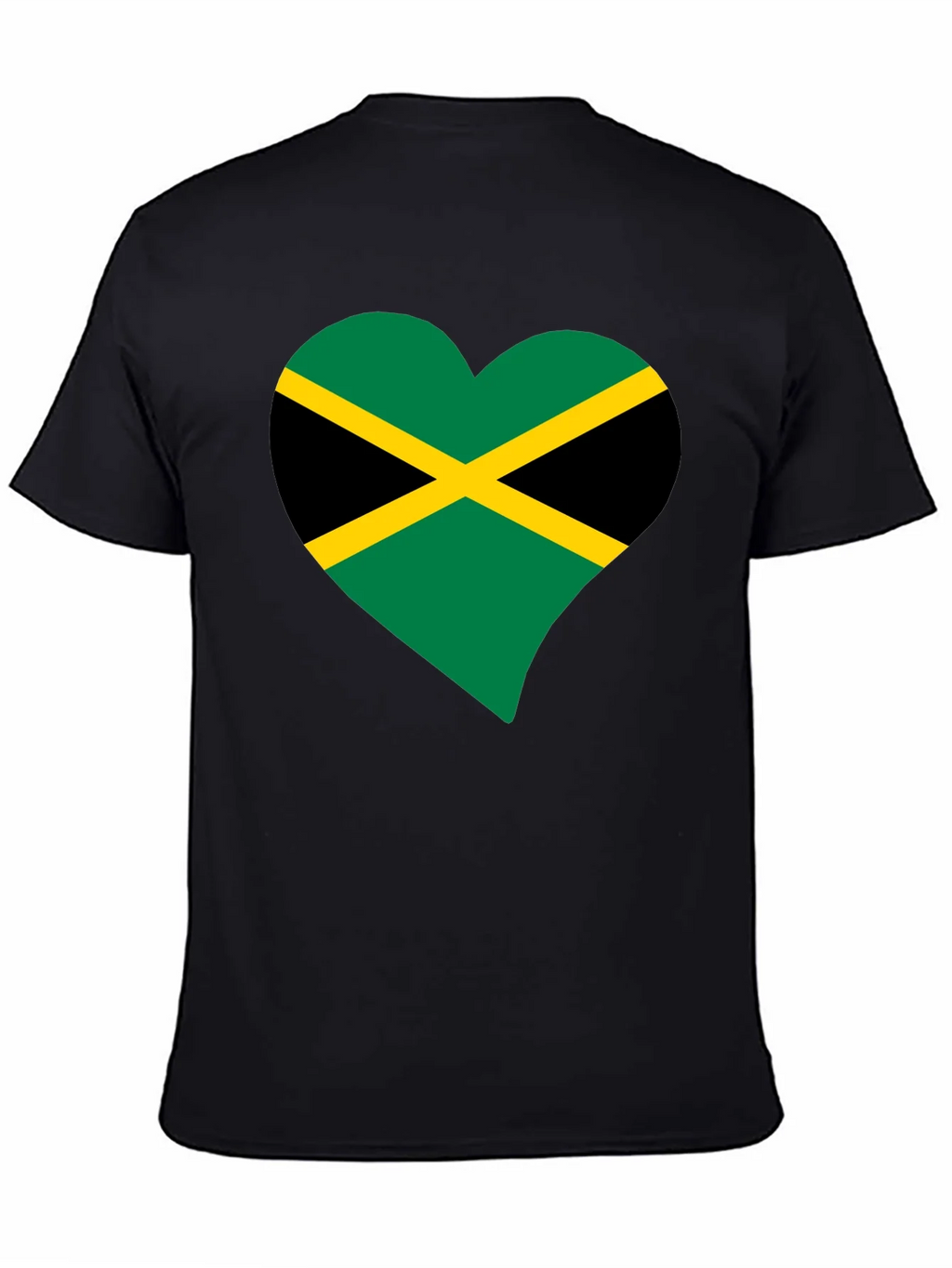 Jamaica Flag Heart T-Shirt