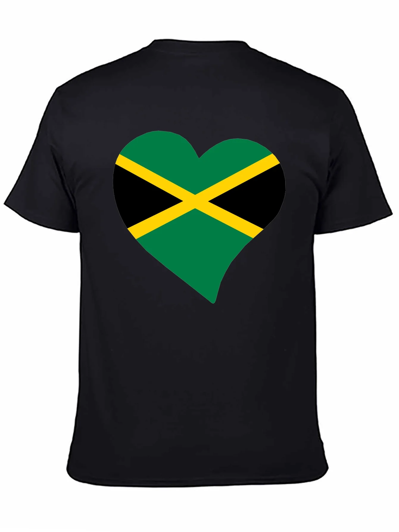 Jamaica Flag Heart T-Shirt