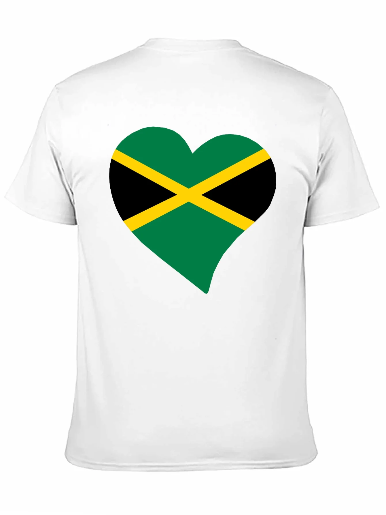 Jamaica Flag Heart T-Shirt