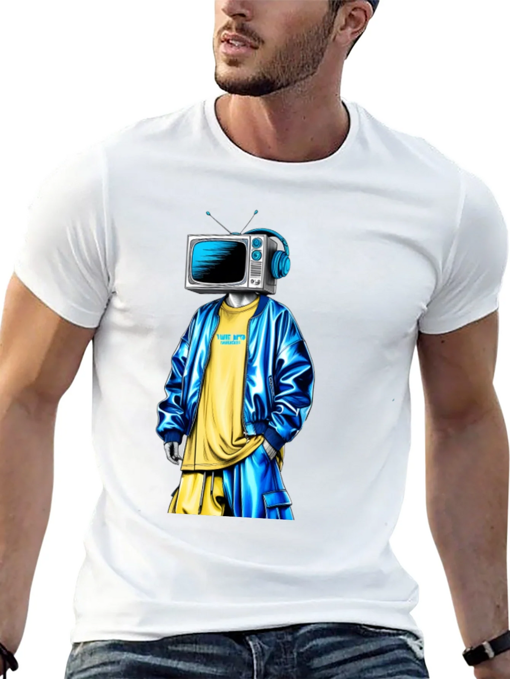 TV Head Graphic T-Shirt
