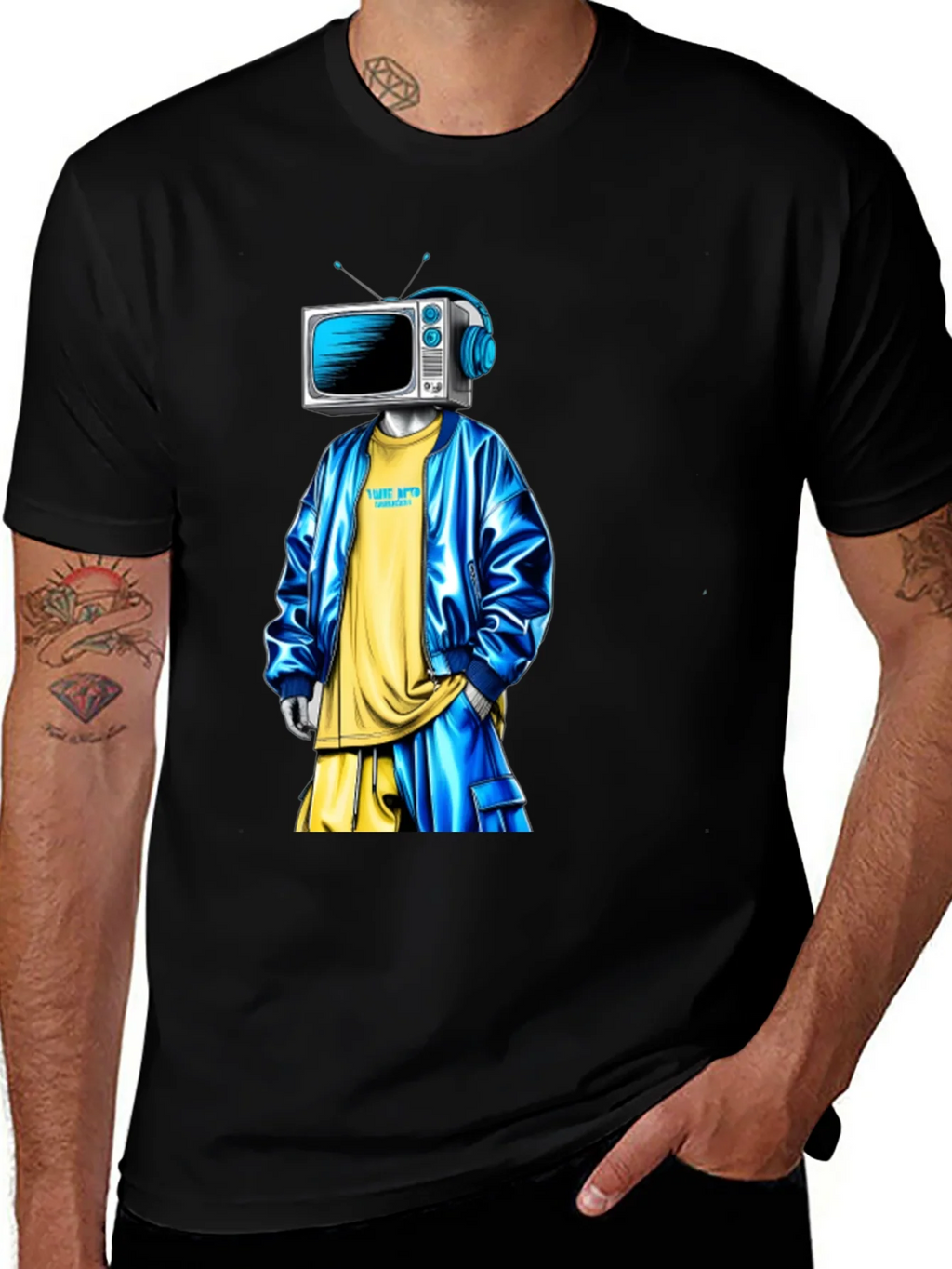 TV Head Graphic T-Shirt