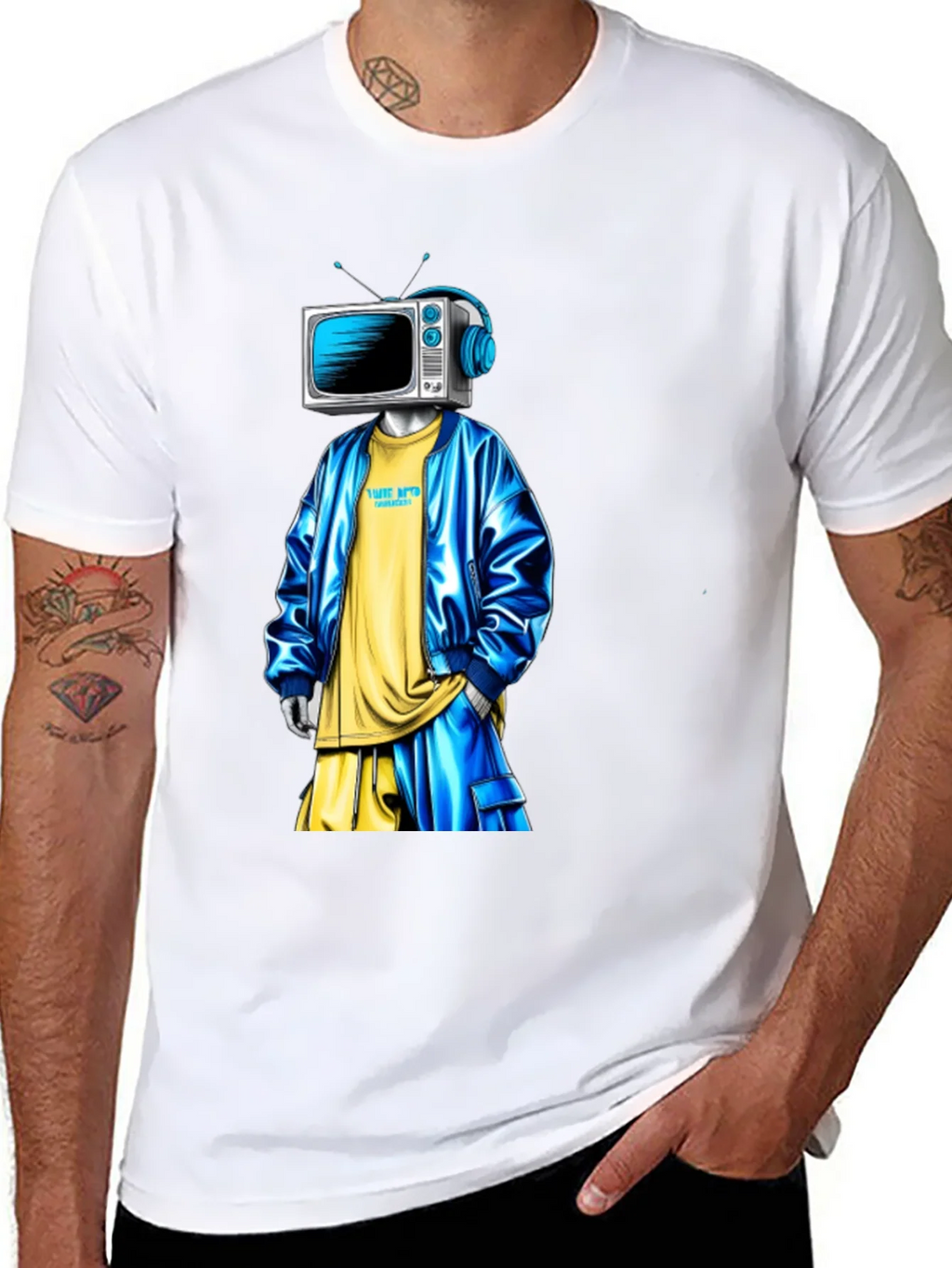 TV Head Graphic T-Shirt