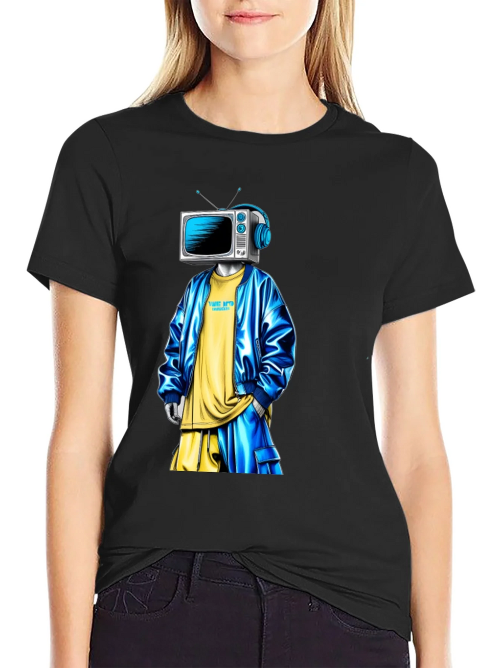 TV Head Graphic T-Shirt