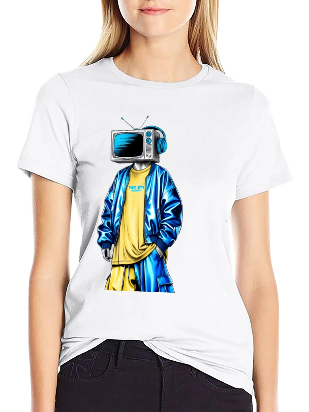 TV Head Graphic T-Shirt