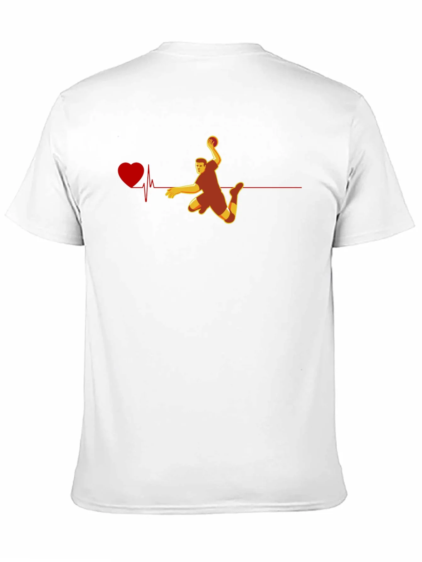 Handball Heartbeat Graphic Tee - Black