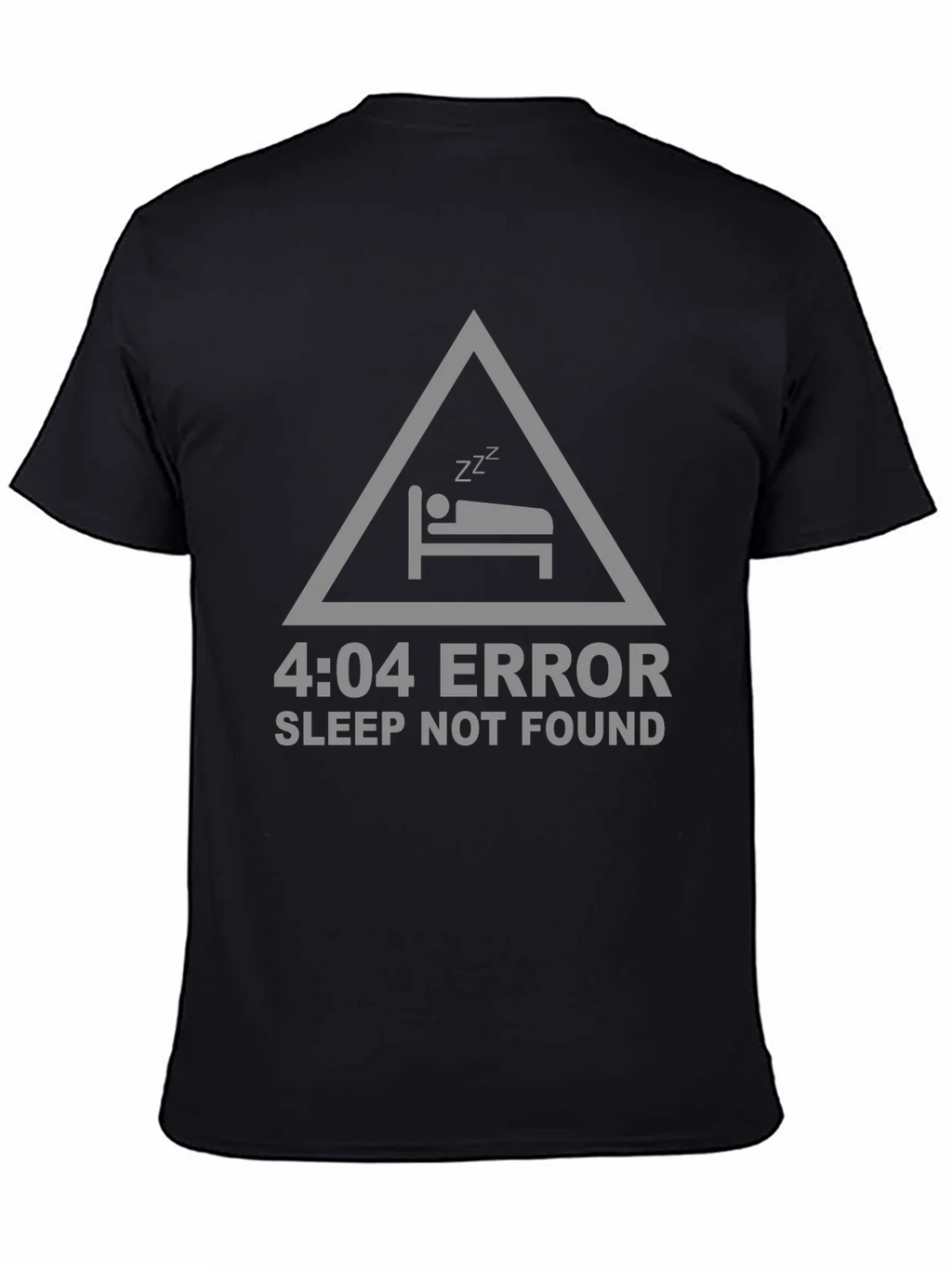 4:04 Error Sleep Not Found Black T-Shirt