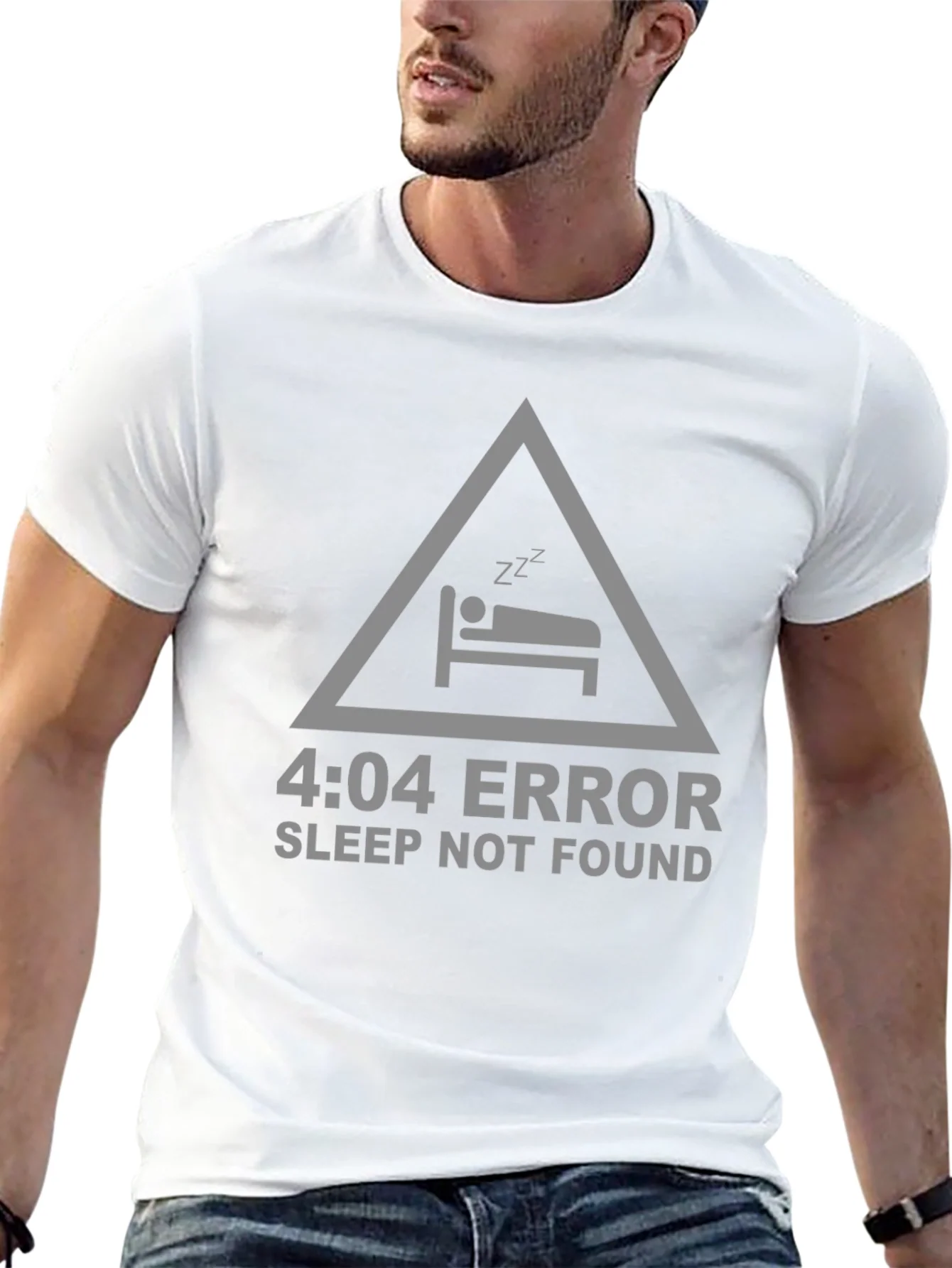 4:04 Error Sleep Not Found Black T-Shirt
