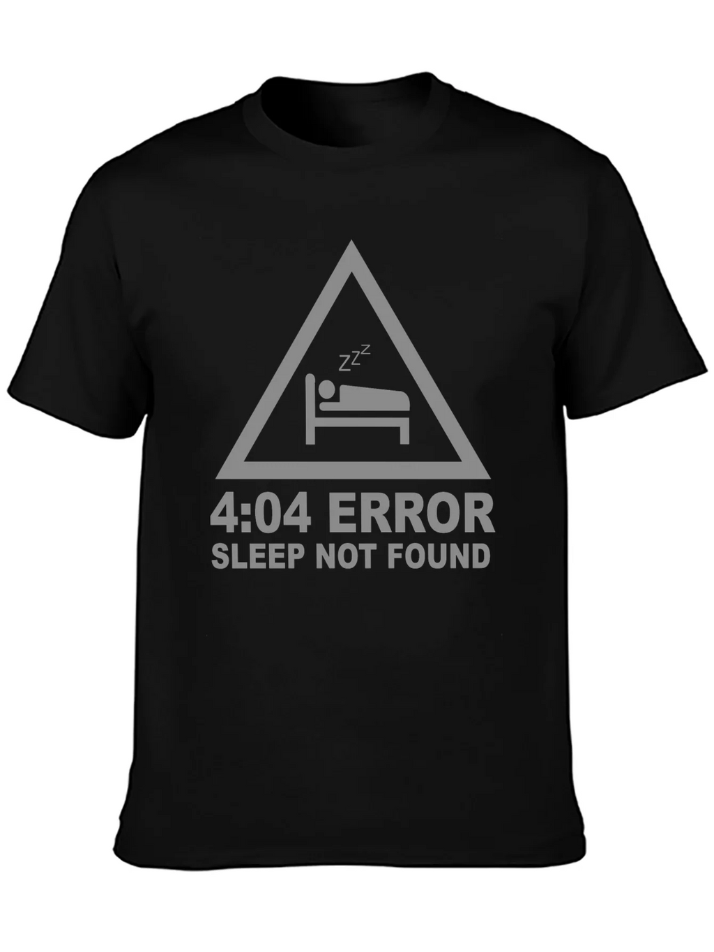 4:04 Error Sleep Not Found Black T-Shirt