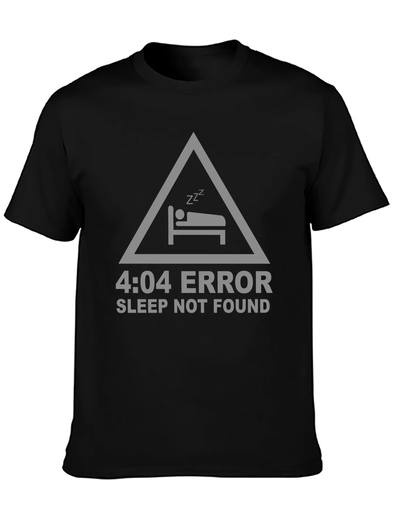 4:04 Error Sleep Not Found Black T-Shirt