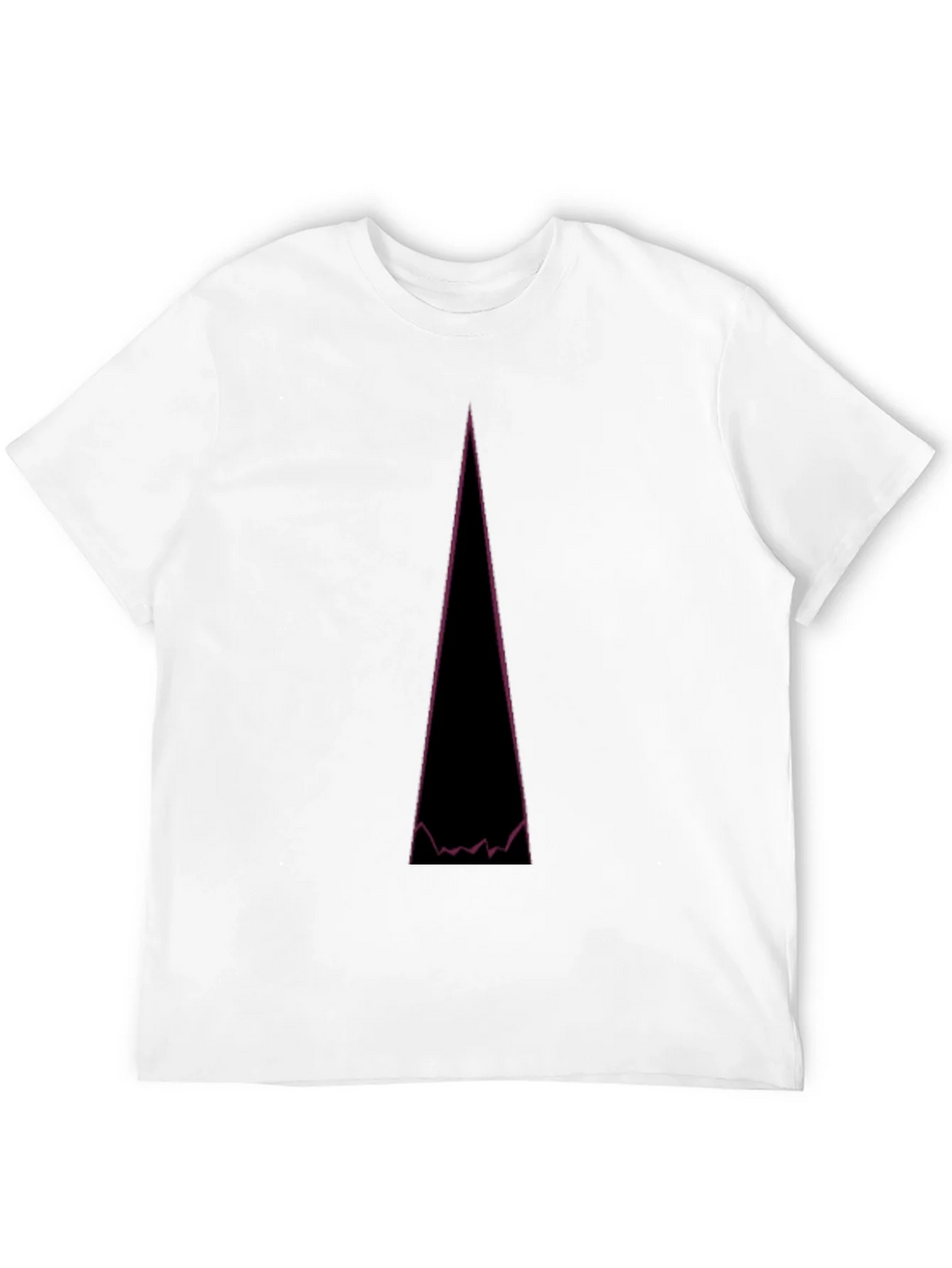 Abstract Mountain Peak Graphic Tee - Black