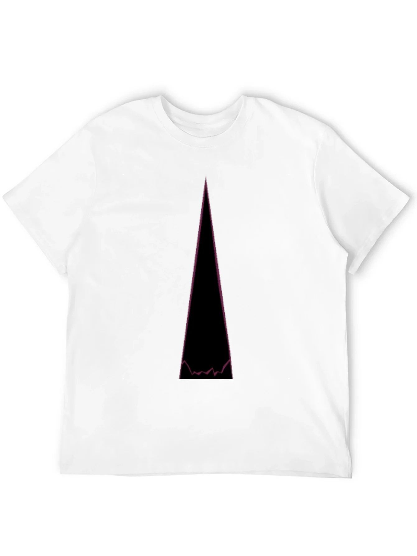 Abstract Mountain Peak Graphic Tee - Black