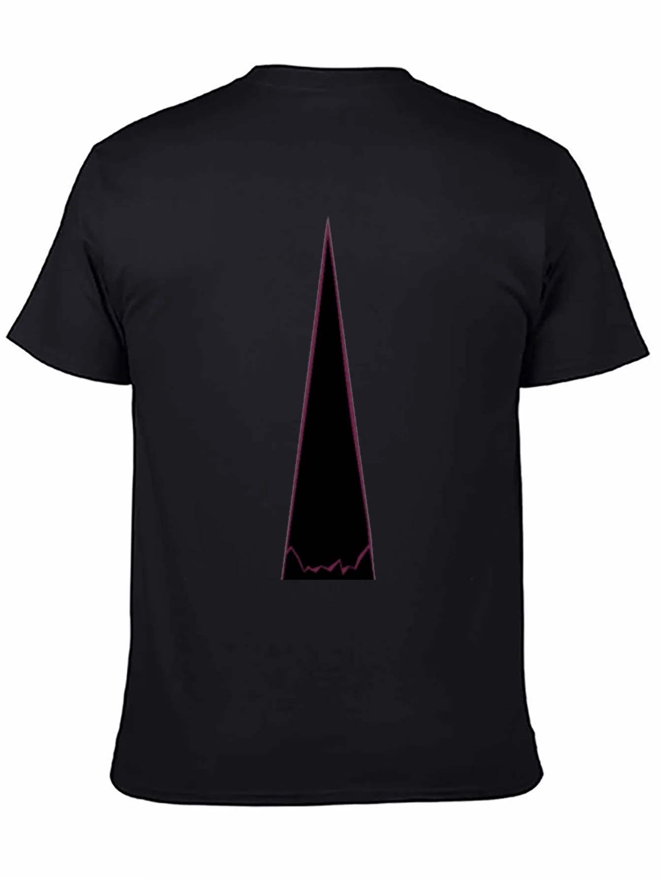 Abstract Mountain Peak Graphic Tee - Black