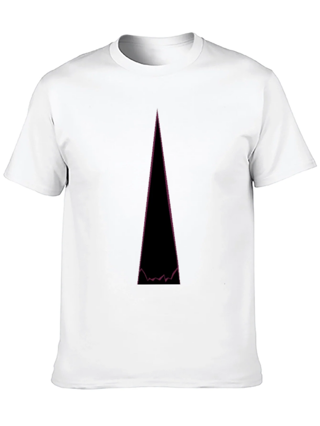 Abstract Mountain Peak Graphic Tee - Black
