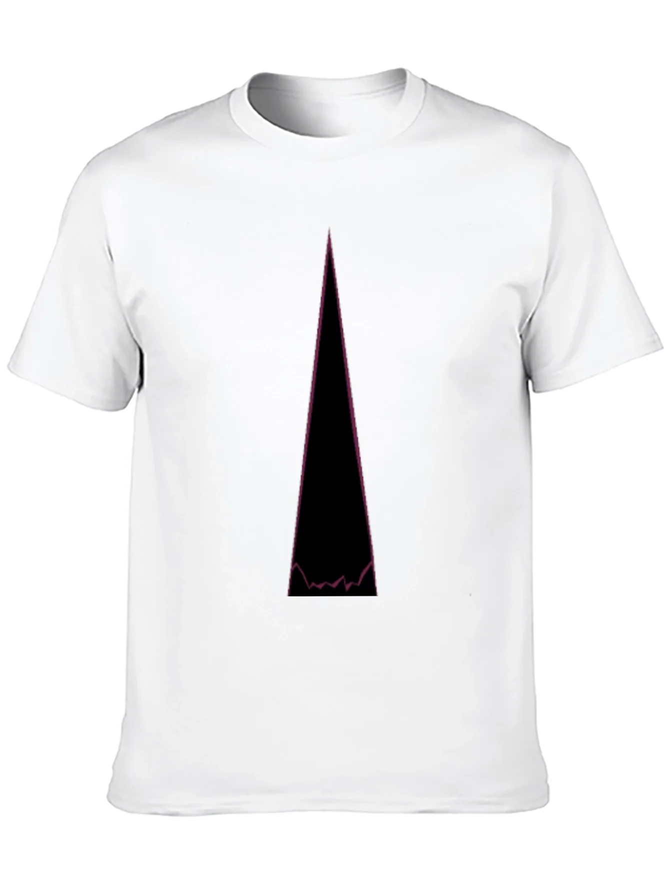 Abstract Mountain Peak Graphic Tee - Black