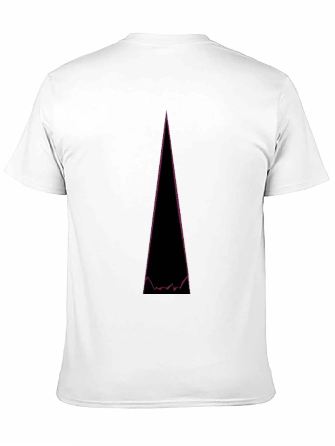 Abstract Mountain Peak Graphic Tee - Black