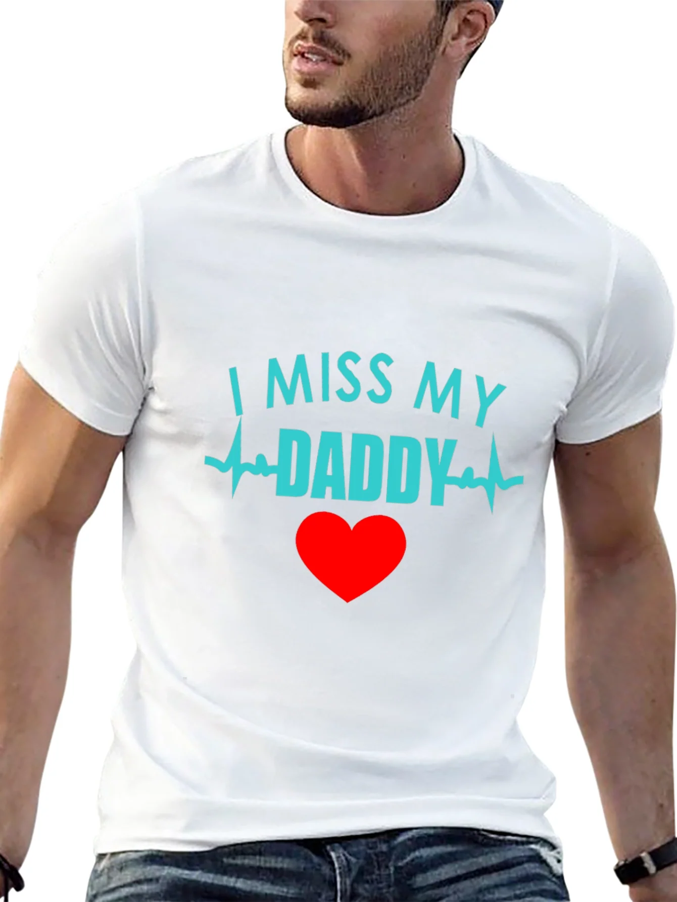 I Miss My Daddy Black T-Shirt