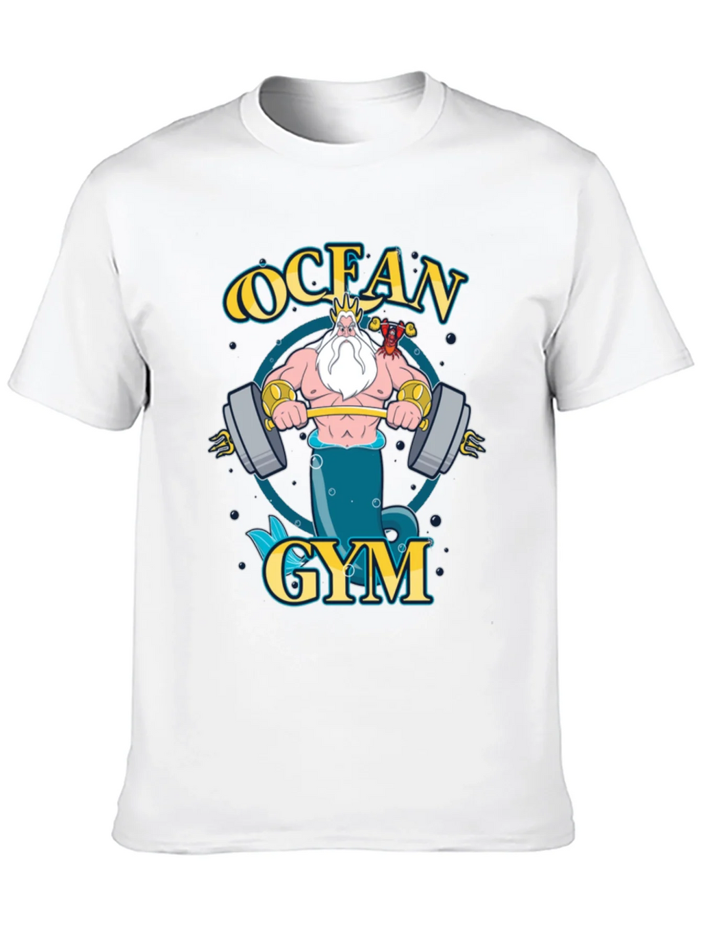 Ocean Gym T-Shirt - Triton Weightlifting Design