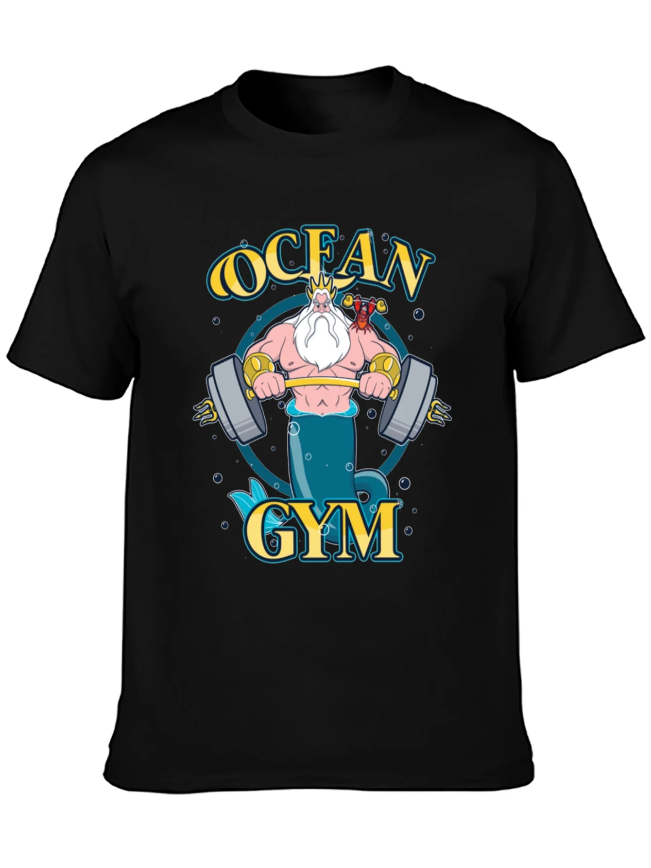Ocean Gym T-Shirt - Triton Weightlifting Design