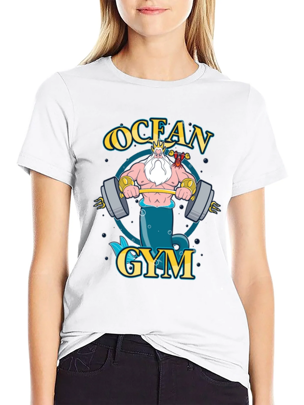 Ocean Gym T-Shirt - Triton Weightlifting Design