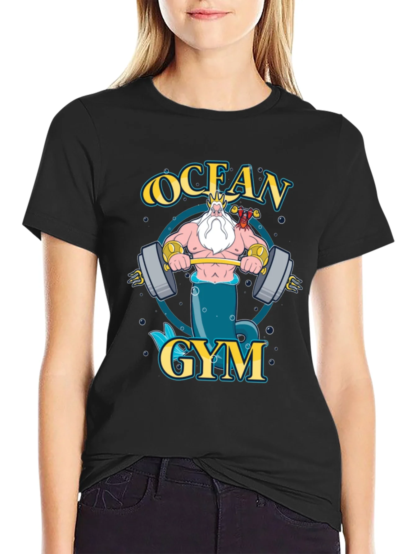 Ocean Gym T-Shirt - Triton Weightlifting Design