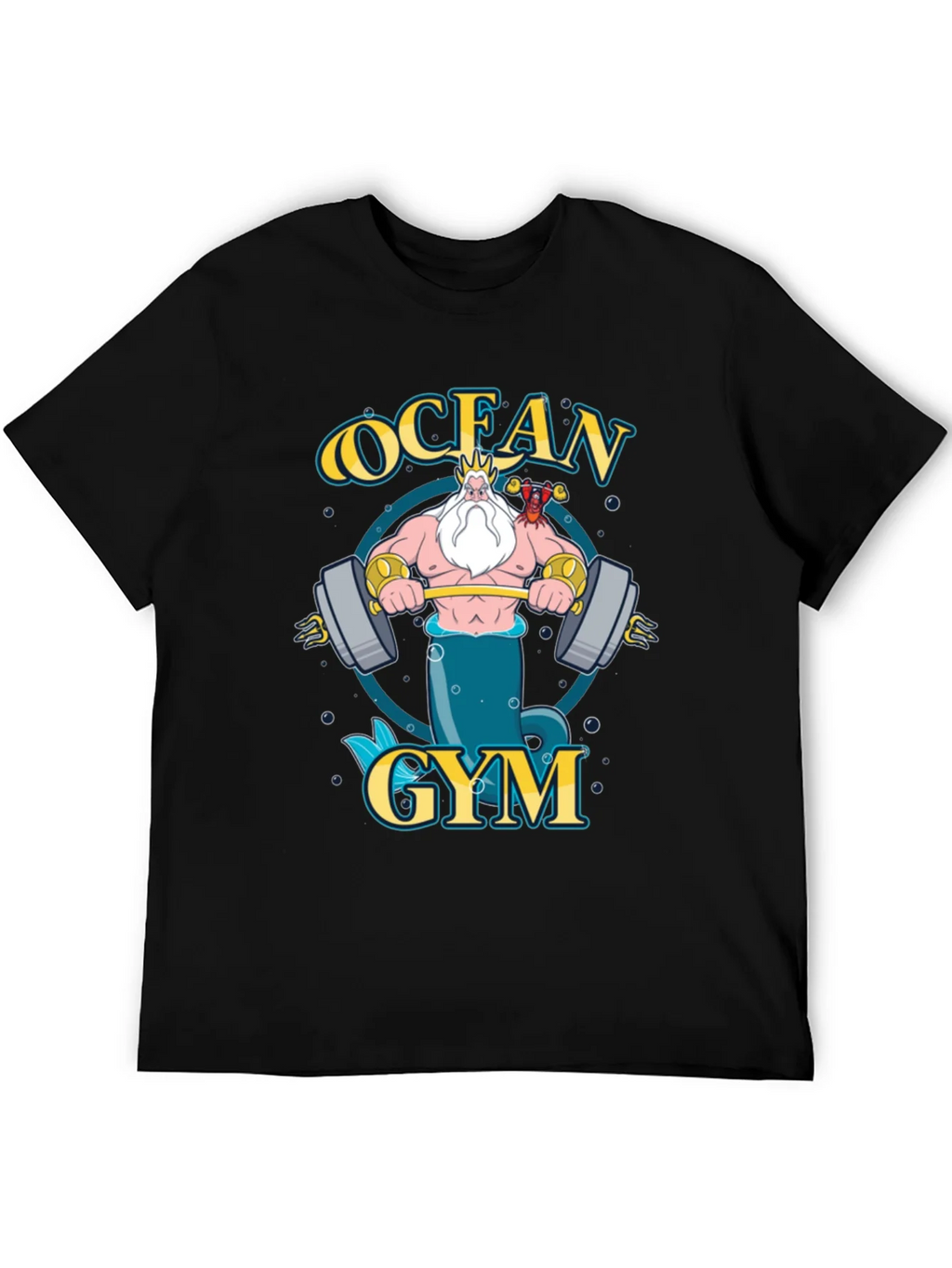 Ocean Gym T-Shirt - Triton Weightlifting Design