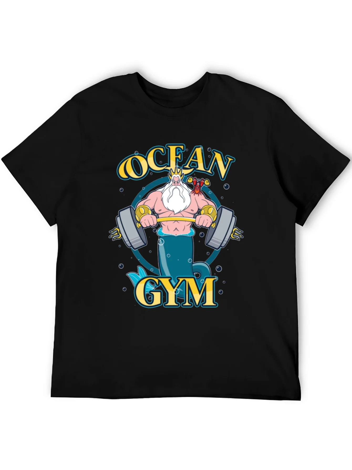 Ocean Gym T-Shirt - Triton Weightlifting Design