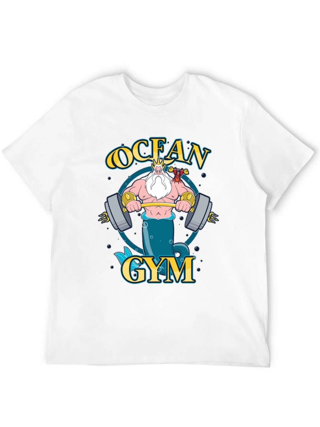 Ocean Gym T-Shirt - Triton Weightlifting Design