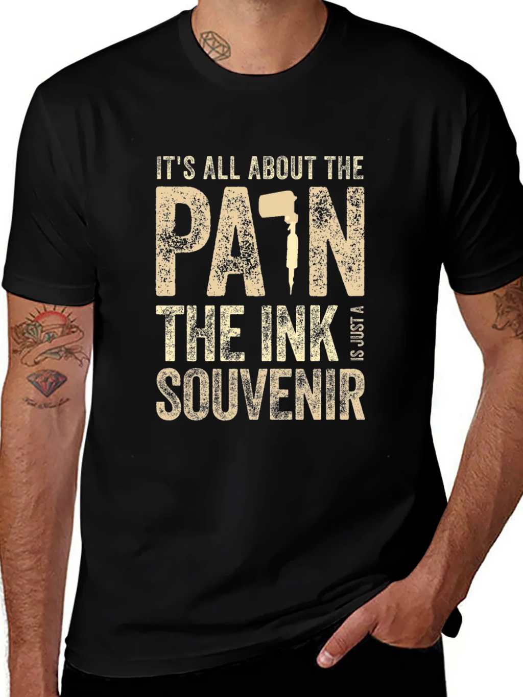 Tattoo Lovers Tee: Pain Ink Souvenir