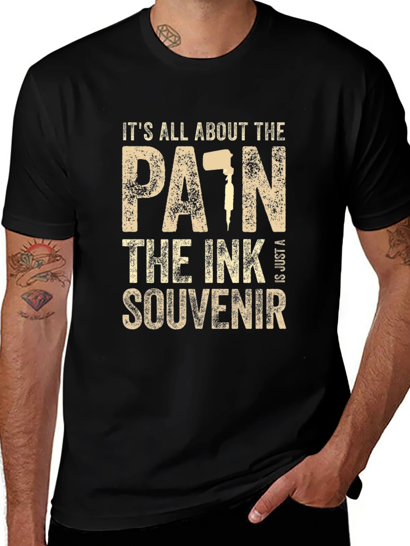 Tattoo Lovers Tee: Pain Ink Souvenir