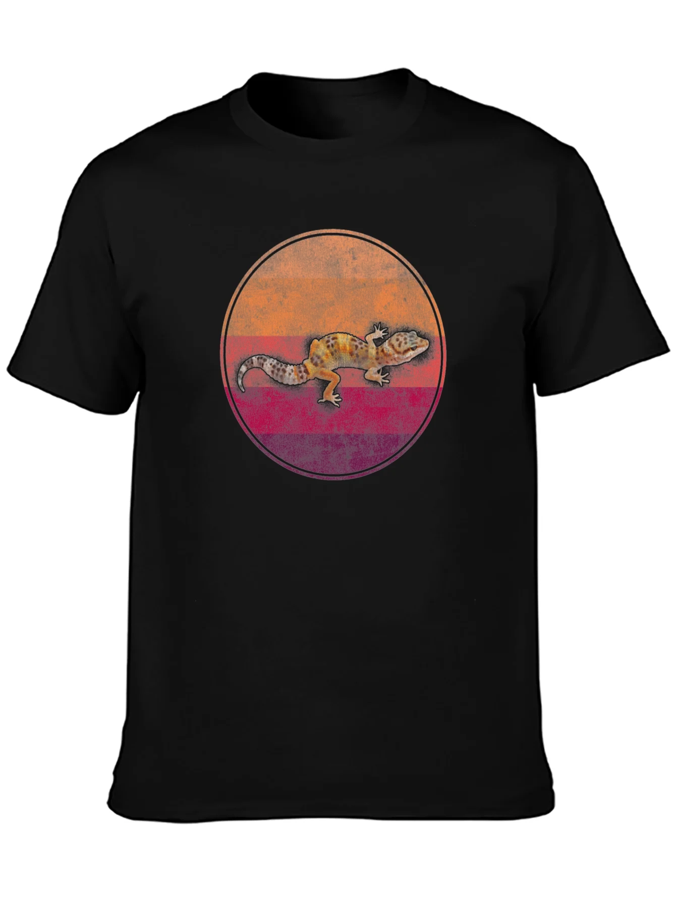 Gecko Graphic Tee - Retro Style