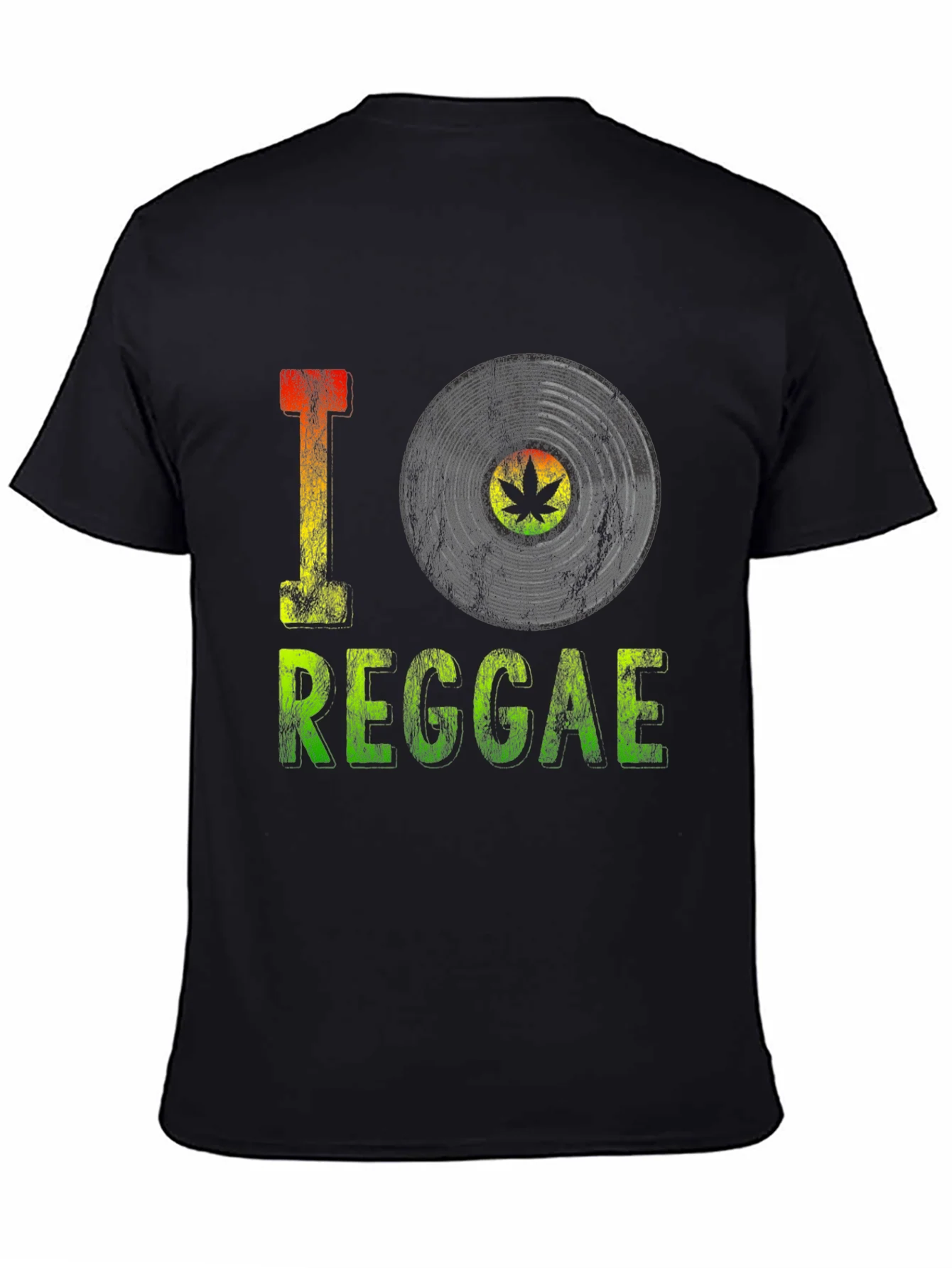 I Love Reggae T-Shirt - Vinyl Record Design