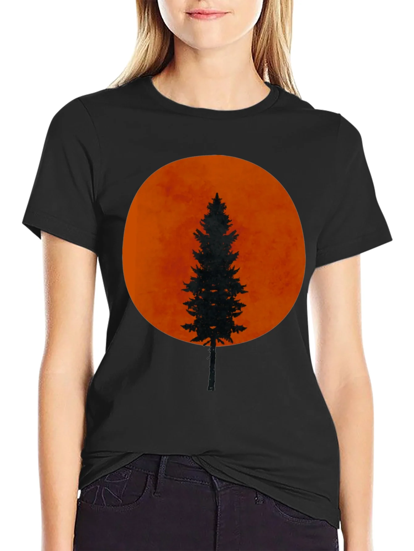 Silhouette Tree Black T-Shirt