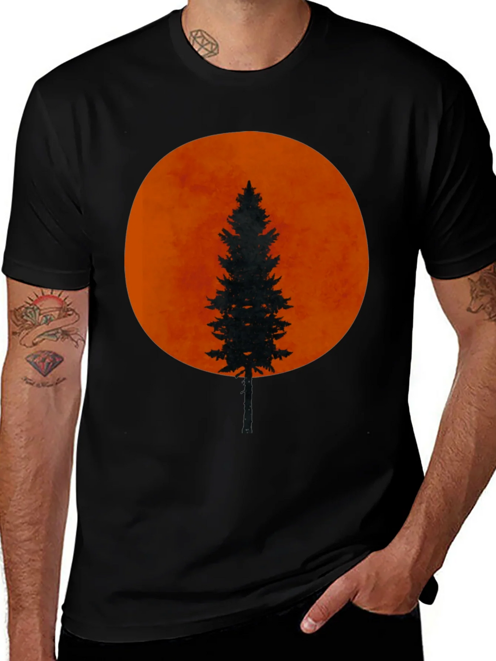 Silhouette Tree Black T-Shirt