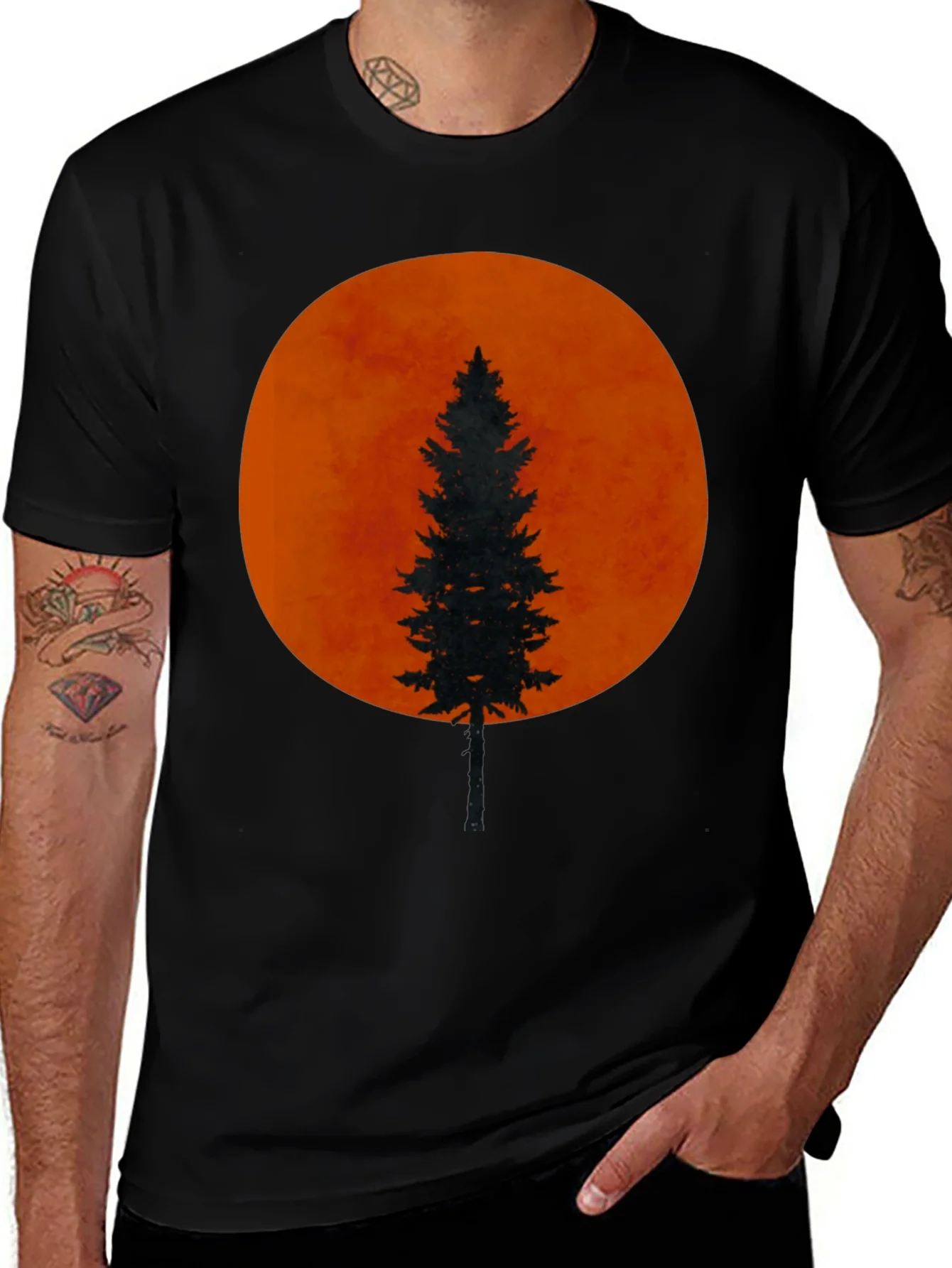 Silhouette Tree Black T-Shirt