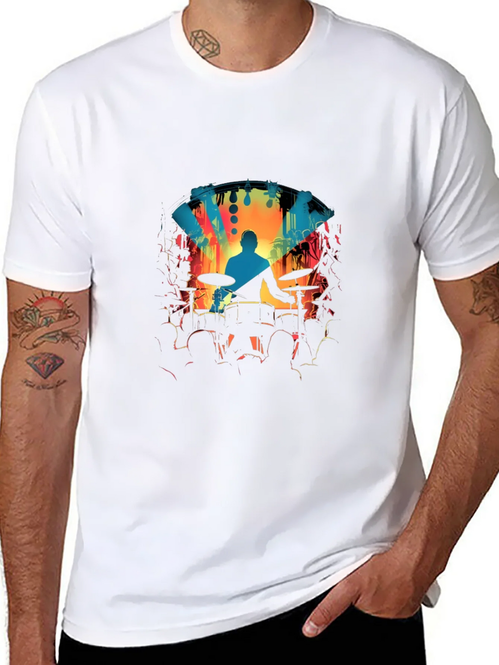 Drummer Concert Graphic Tee
