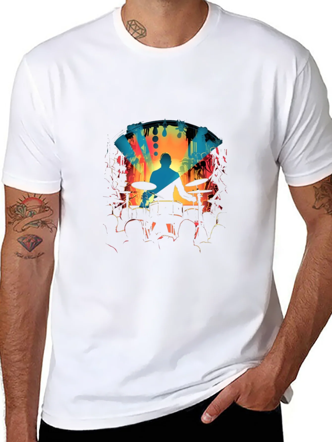 Drummer Concert Graphic Tee